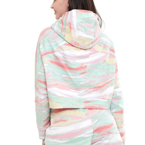 Adidas Pastel Marble Crop Hoodie - Picture 3 of 5